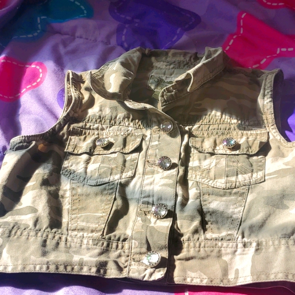 Camouflage Girls Vest